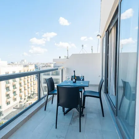 Bright And Modern 2br Penthouse St Julians 公寓